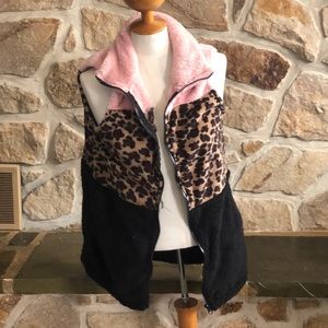 Leopard and pink vest